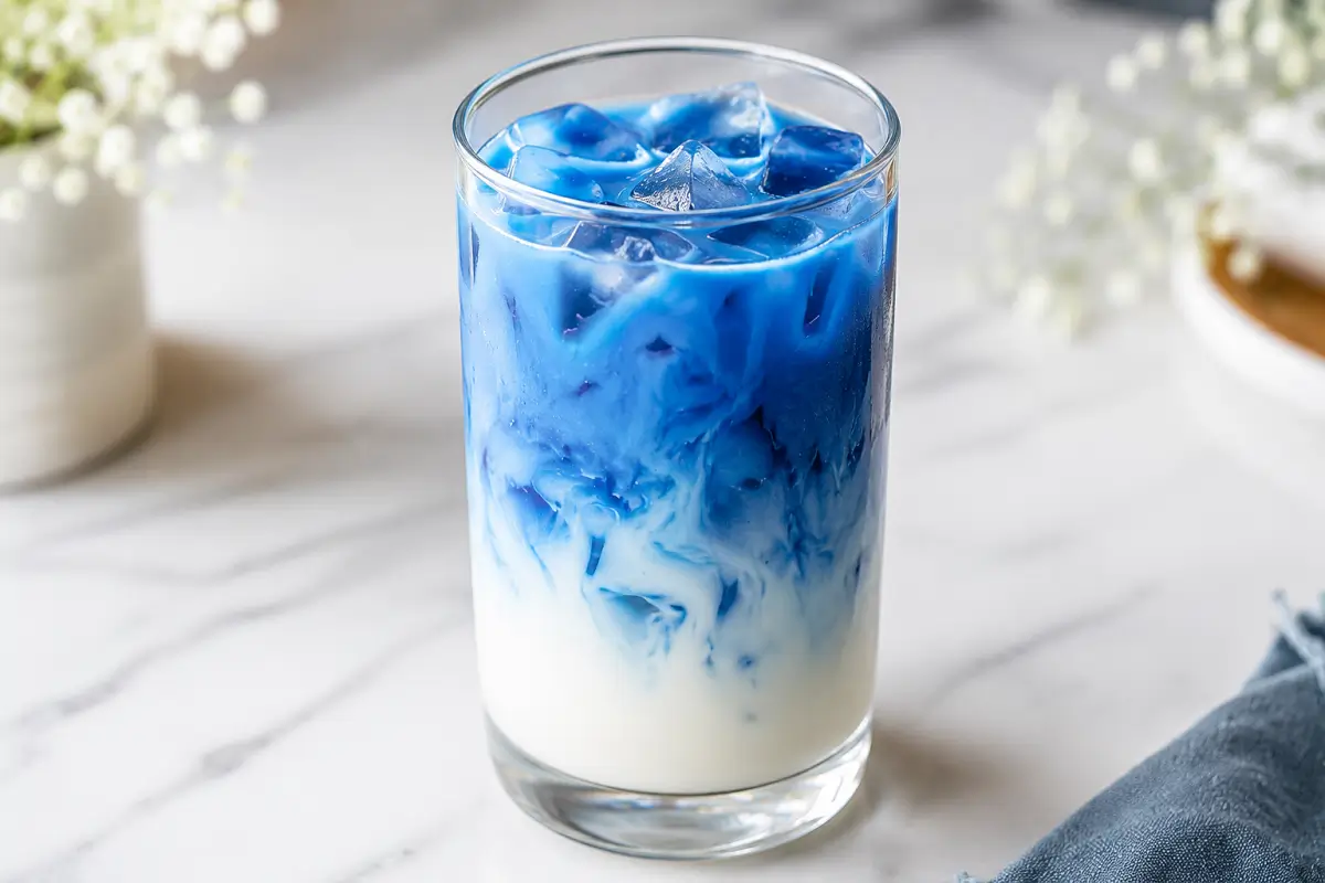 Iced Blue Tea Latte recipe