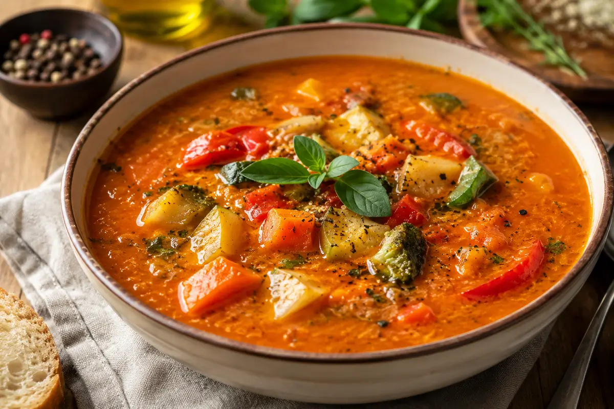 roasted vegetable soup